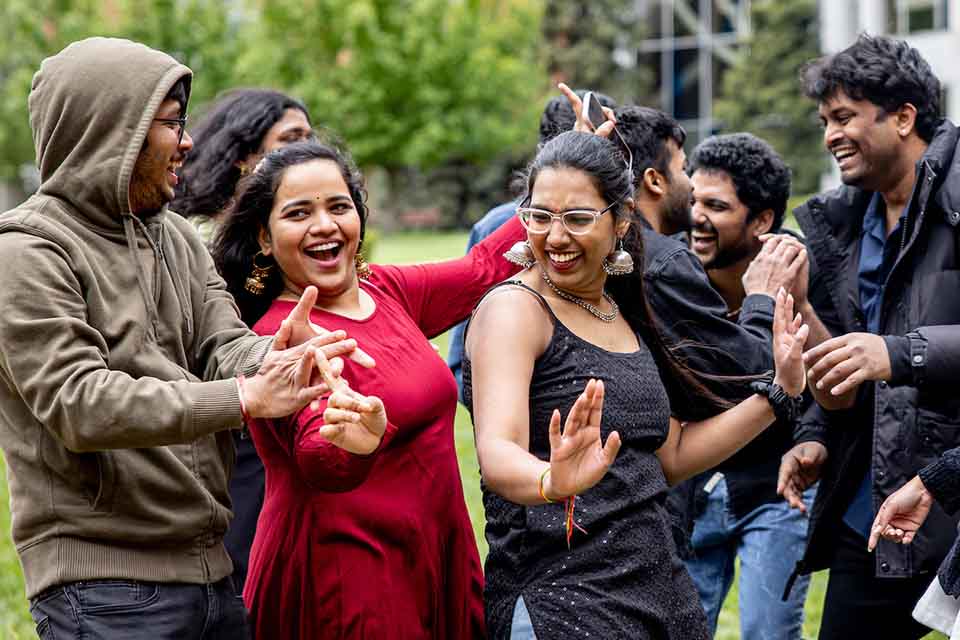 Students dancing at Billiken World Fest 2023