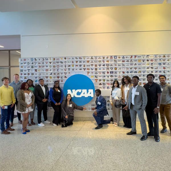 Students visit the NCAA