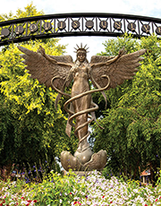 An Image of the Mercy Gateway on south campus