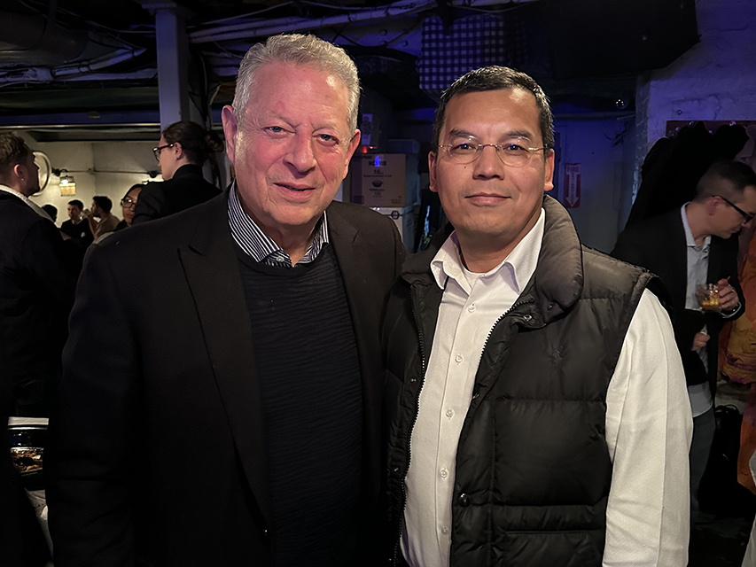 Al Gore and Vasit Sagan Al Gore and Vasit Sagan
